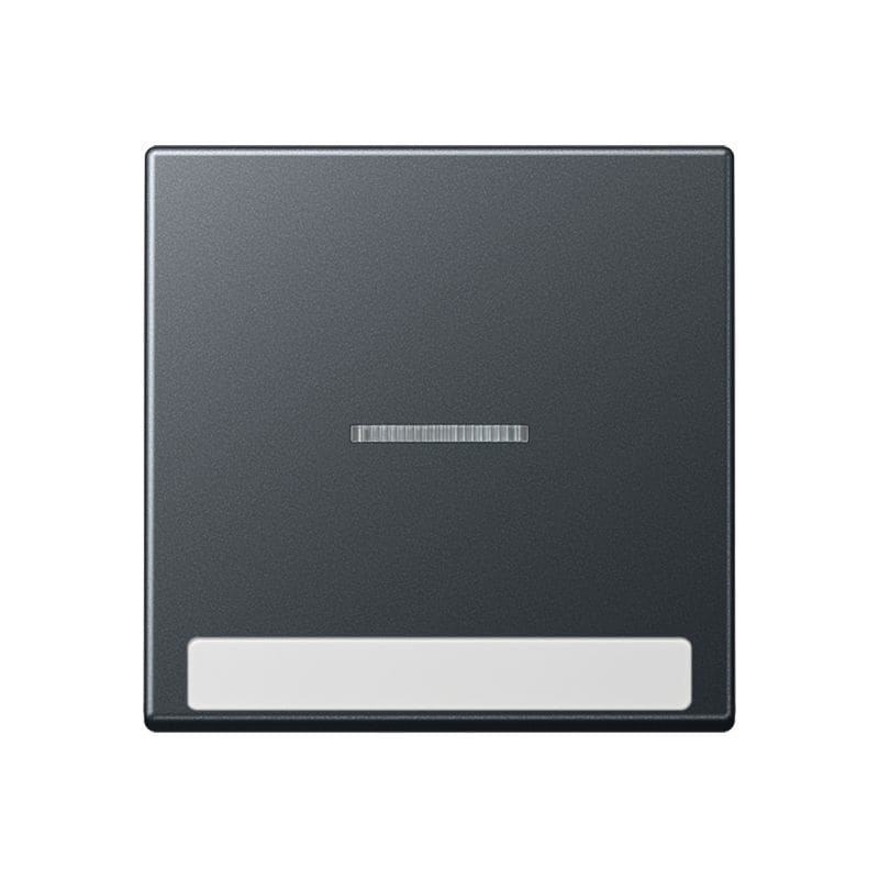 Jung - Enjoliveur simple touche à voyant et PE / Série A 500 Anthracite