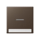 Jung - Enjoliveur simple touche à voyant et PE / Série A 500 Moka