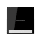 Jung - Enjoliveur simple touche à voyant et PE / Série A 500 Noir