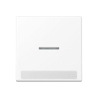 Jung - Enjoliveur simple touche à voyant et PE / Série A 500 Blanc Mat