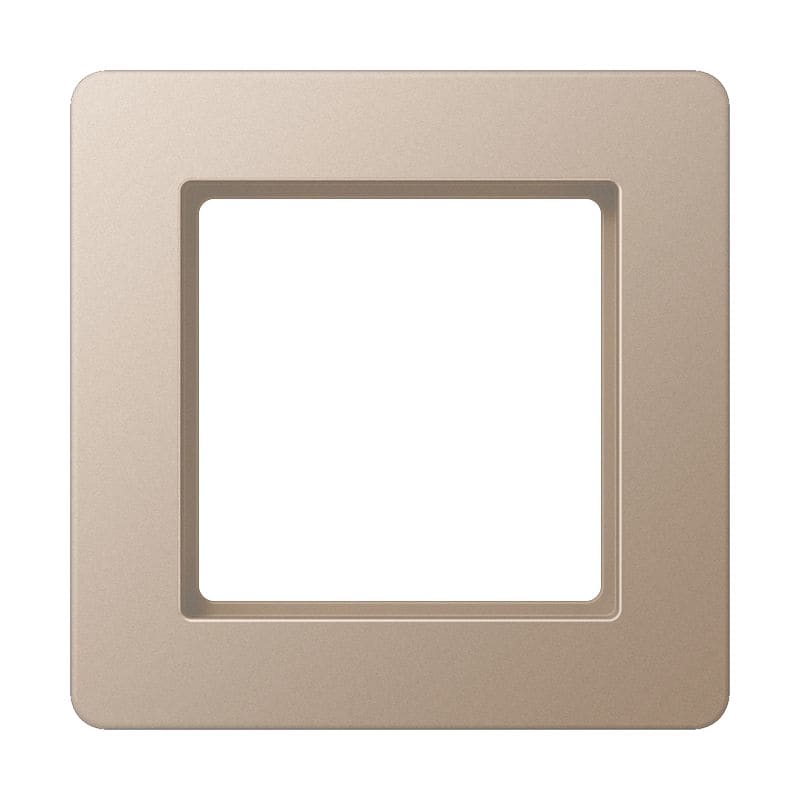 Jung - Cadre de finition 1 poste, A FLOW 500 / Champagne