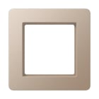 Jung - Cadre de finition 1 poste, A FLOW 500 / Champagne