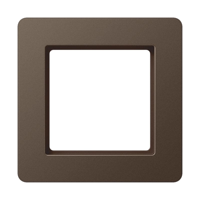 Jung - Cadre de finition 1 poste, A FLOW 500 / Moka