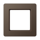 Jung - Cadre de finition 1 poste, A FLOW 500 / Moka