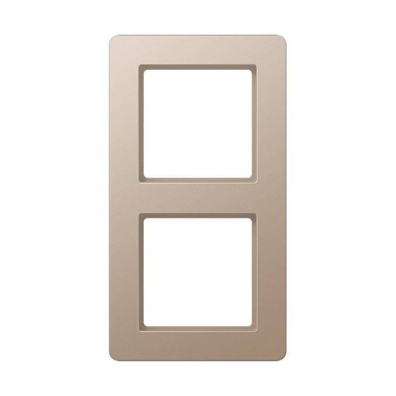 Jung - Cadre de finition 2 postes, A FLOW 500 / Champagne