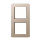 Jung - Cadre de finition 2 postes, A FLOW 500 / Champagne