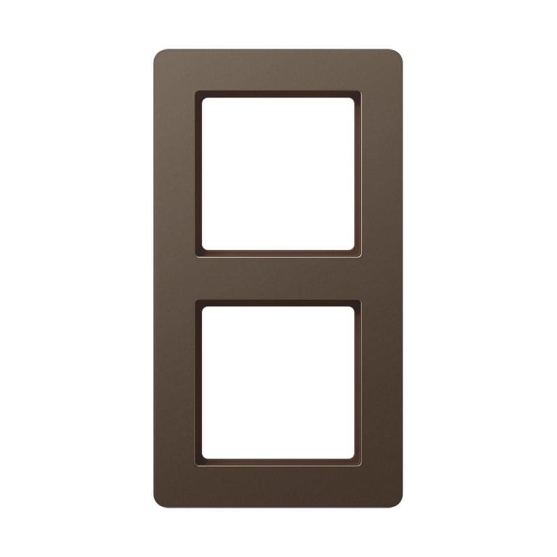 Jung - Cadre de finition 2 postes, A FLOW 500 / Moka