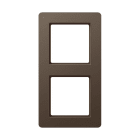 Jung - Cadre de finition 2 postes, A FLOW 500 / Moka