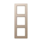 Jung - Cadre de finition 3 postes, A FLOW 500 / Champagne