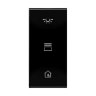 Jung - Obturateur couleur des touches platine F50 / CD 500 Noir laqué