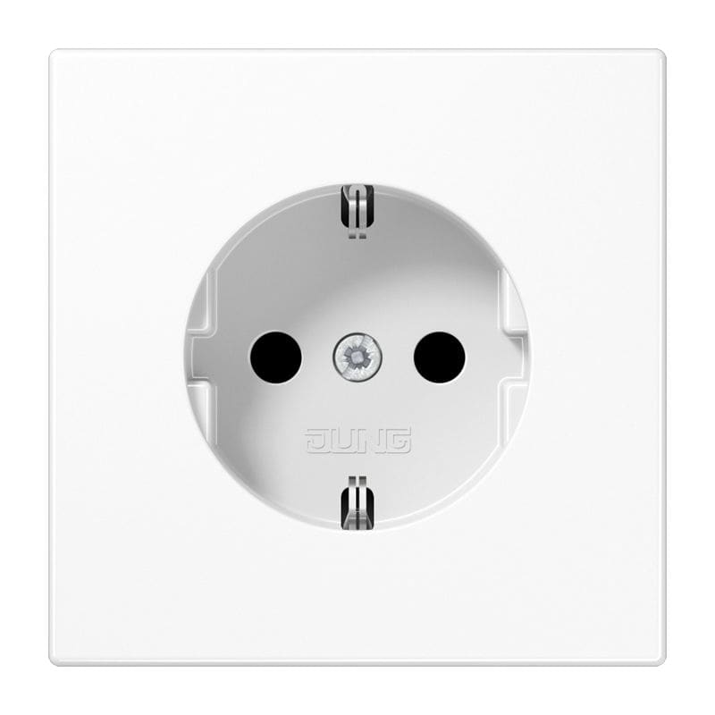 Jung - Prise standard Allemand SCHUKO / LS 990 Blanc