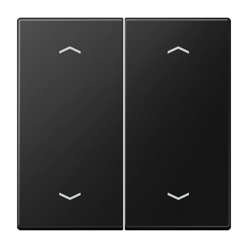 Jung - Enjoliveur double touche à flèches 2 commande VR-Stores / LS 990 Noir Mat