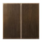 Jung - Enjoliveur 2 voies pour mécanisme variapush 1712DE / LS990 Laiton ancien