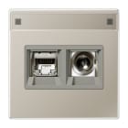 Jung - Prise multimédia / LS990 Mt Inox