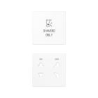 Jung - Enjoliveur prise  rasoir / A 500 Blanc