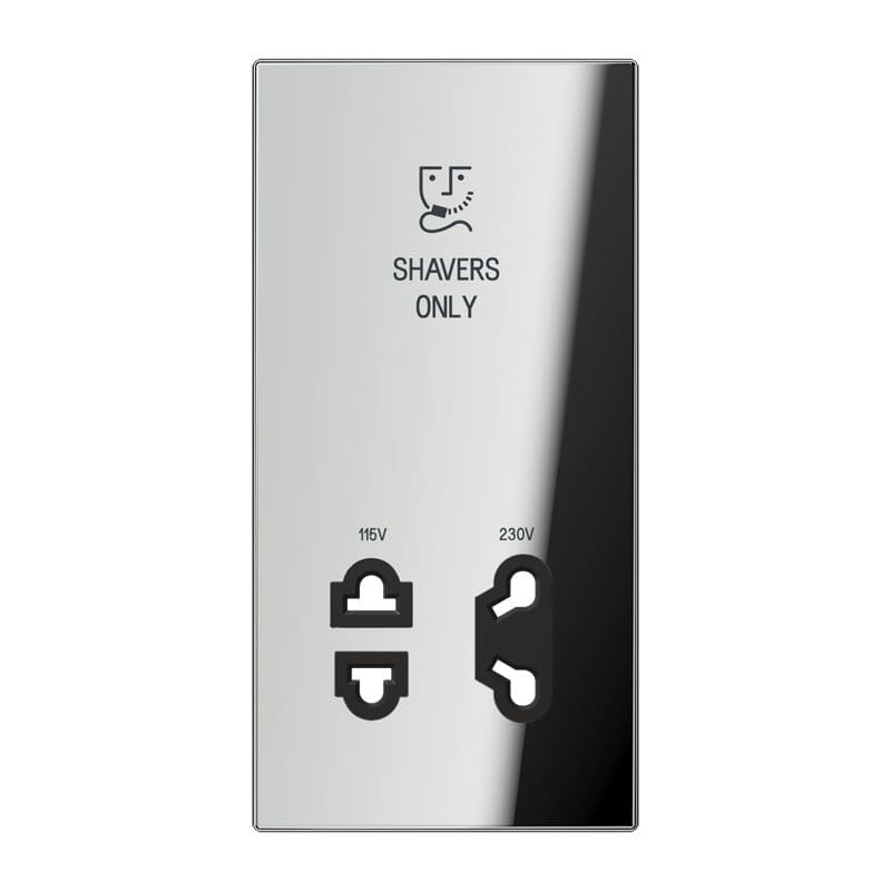 Jung - Enjoliveur prise  rasoir / LS 990 Chrome