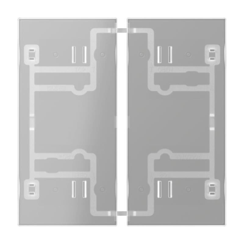 Jung - Module de touche 2 voies transparent pour chantier / F40
