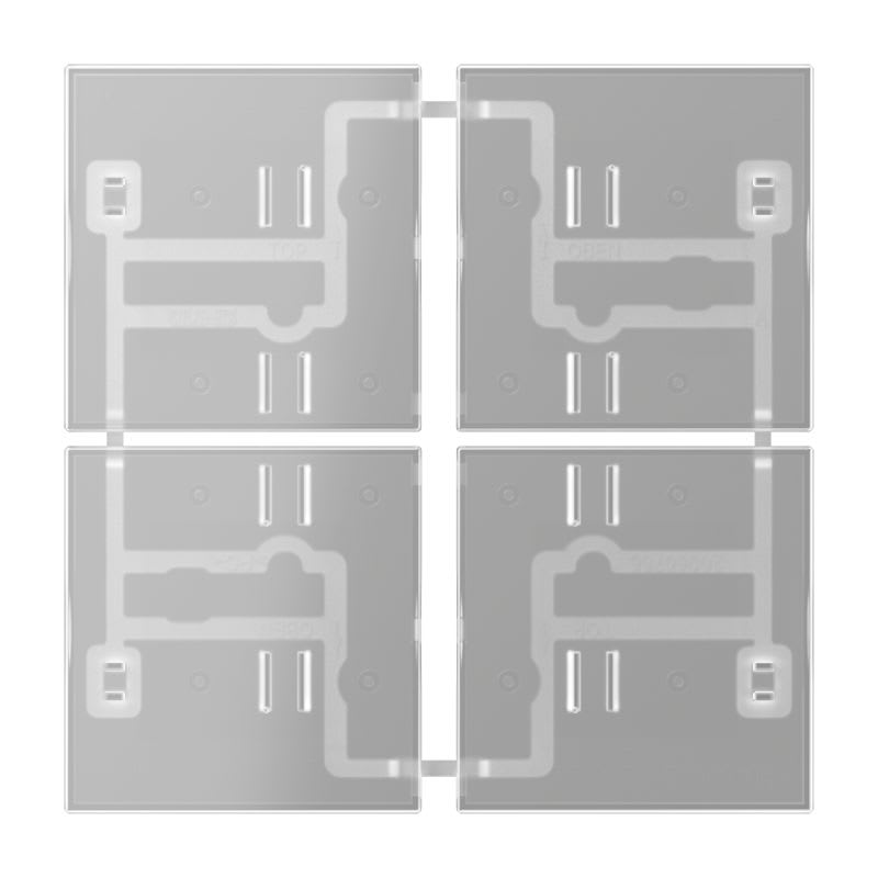 Jung - Module de touche 4 voies transparent pour chantier / F40