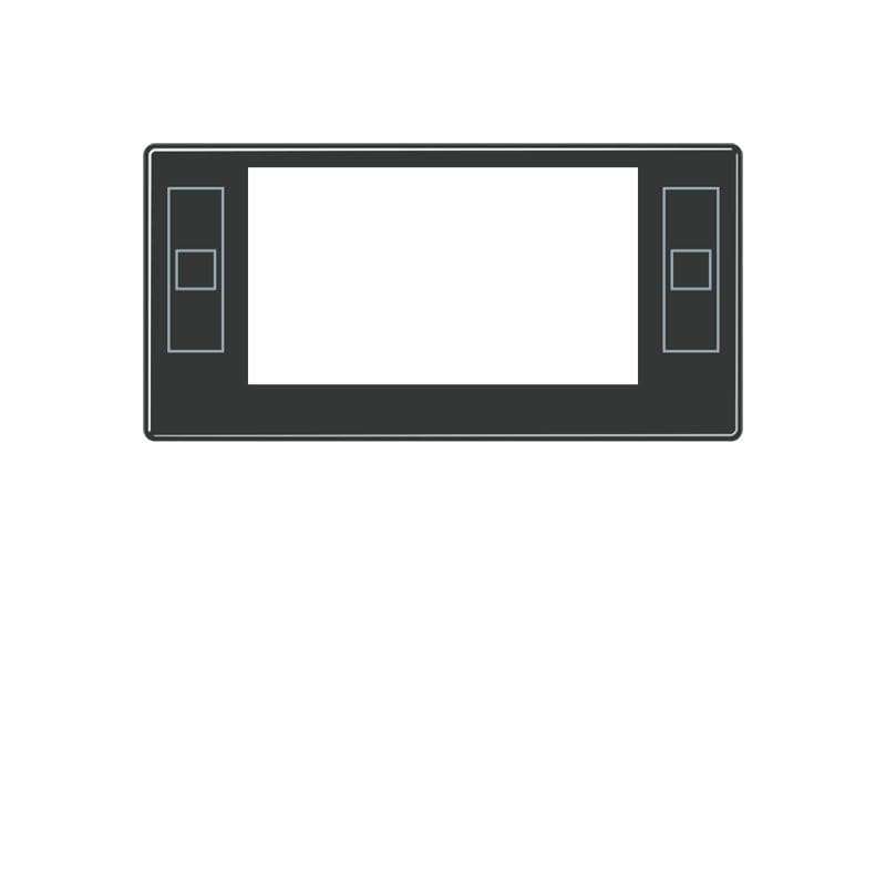 Jung - Enjoliveur pour écran thermostat Art. N°: A4093TSA.. F40 / A500 Noir