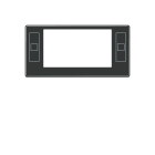 Jung - Enjoliveur pour écran thermostat Art. N°: A4093TSA.. F40 / A500 Noir