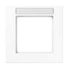 Jung - Cadre de finition 1 poste avec porte étiquette, A 550 / Blanc
