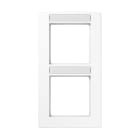 Jung - Cadre de finition 2 postes avec PE montage vertical, A 550 / Blanc