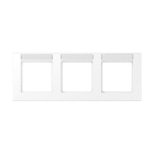 Jung - Cadre de finition 3 postes avec PE montage horizontal, A 550 / Blanc Mat