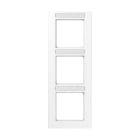 Jung - Cadre de finition 3 postes avec PE montage vertical, A 550 / Blanc