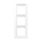 Jung - Cadre de finition 3 postes avec PE montage vertical, A 550 / Blanc Mat