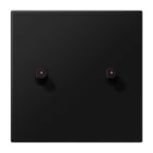 Jung - Enjoliveur simple à voyant avec 2 leviers Cylindre / LS 1912 Noir Mat