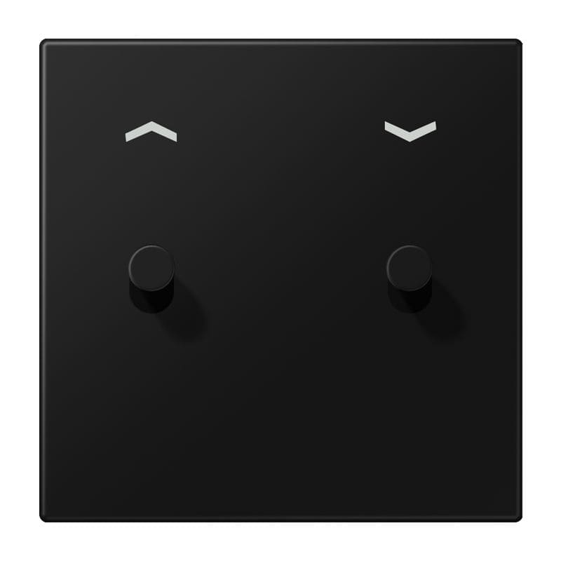 Jung - Enjoliveur simple doigt à 2 leviers cône Cde VR-Store / LS 1912 Noir Mat