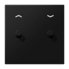 Jung - Enjoliveur simple doigt à 2 leviers cône Cde VR-Store / LS 1912 Noir Mat