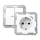 Jung - Kit 2 circuits d'éclairages JUNG HOME / Série A500 Blanc