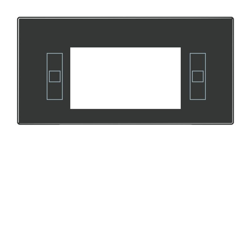 Jung - Enjoliveur pour écran thermostat Art. N°: LS4093TSA.. F40 / LS990 Noir