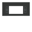 Jung - Enjoliveur pour écran thermostat Art. N°: LS4093TSA.. F40 / LS990 Noir