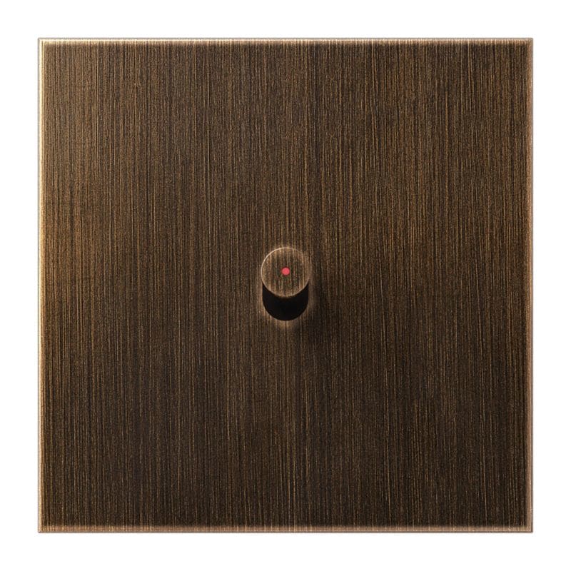 Jung - Enjo simple à voyant avec 1 levier Cylindre / LS 1912 Laiton Ancien