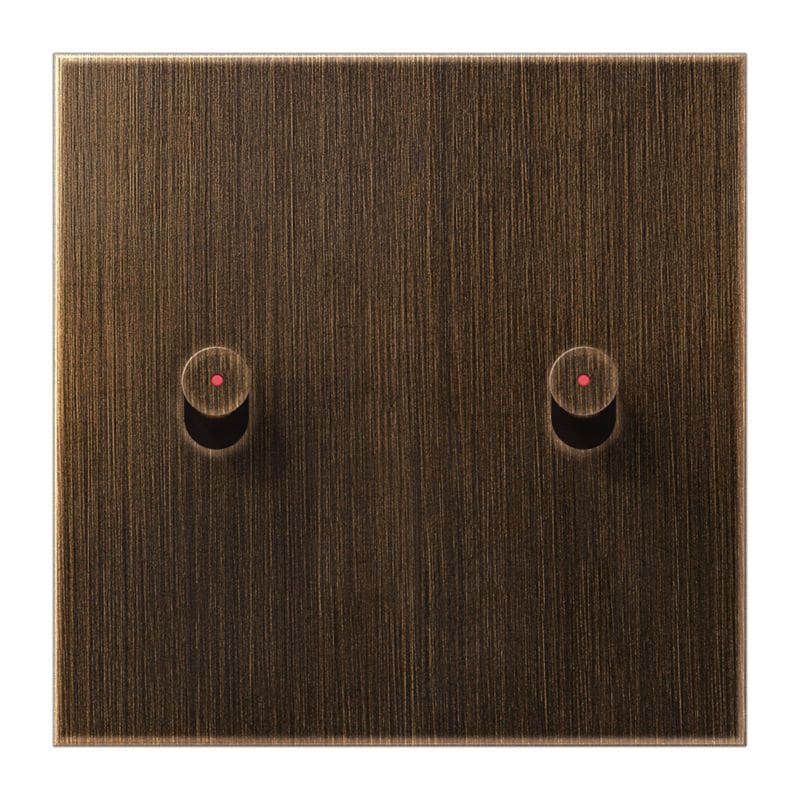 Jung - Enjo simple à voyant avec 2 leviers Cône / LS 1912 Laiton Ancien