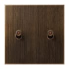 Jung - Enjo simple à voyant avec 2 leviers Cylindre / LS 1912 Laiton Ancien