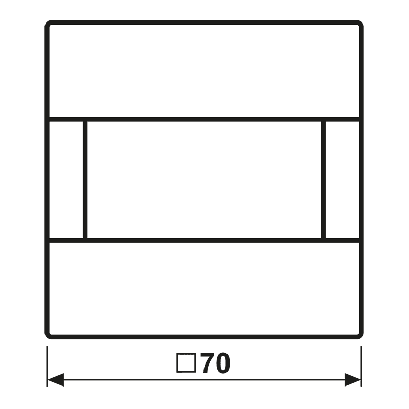 Jung - Opt 180° finition universelle, Ht 1,1 m, pour mécanisme 17... / LS 990 blc