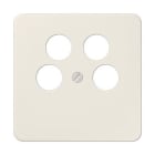 Jung - Enjo pour prise TV-FM - SAT à 4 fiches / CD 500 Ivoire