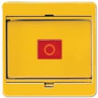 Jung - Enjoliveur de finition bris de glace avec touche et vitre / CD 500 Jaune