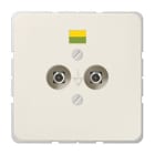 Jung - Prise équipotentielle pour fiches DIN 42801 / CD 500 Ivoire