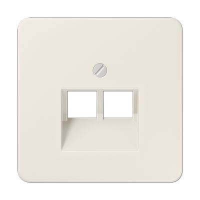 Jung - Enjoliveur pour mécanismes double RJ IAE/UAE / CD 500 Ivoire