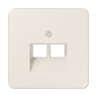 Jung - Enjoliveur pour mécanismes double RJ IAE/UAE / CD 500 Ivoire