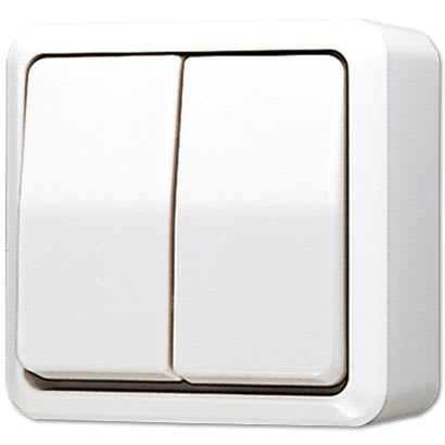 Jung - Interrupteur à bascule 10 AX 250 V ~ / AP 600 Blanc