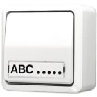 Jung - Interrupteur à bascule 10 AX 250 V ~ avec porte étiquette / AP 600 Blanc