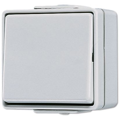 Jung - Inter à bascule 10 AX 250 V ~ / WG 600 Blanc