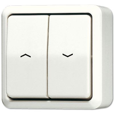 Jung - Inter à bascule store 10 AX 250 V ~ / AP 600 Ivoire