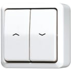 Jung - Inter à bascule store 10 AX 250 V ~ / AP 600 Blanc