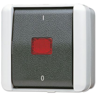 Jung - Interrupteur 3 poles à témoin 16 AX 400 V ~ / WG 800